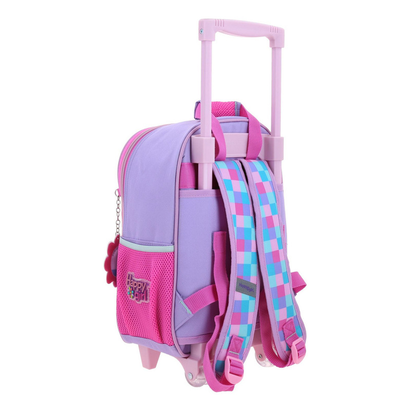 Mochila Chica Chenson Con Ruedas Preescolar Kinder Happy Girl Japy Hg70411-u - vista 2