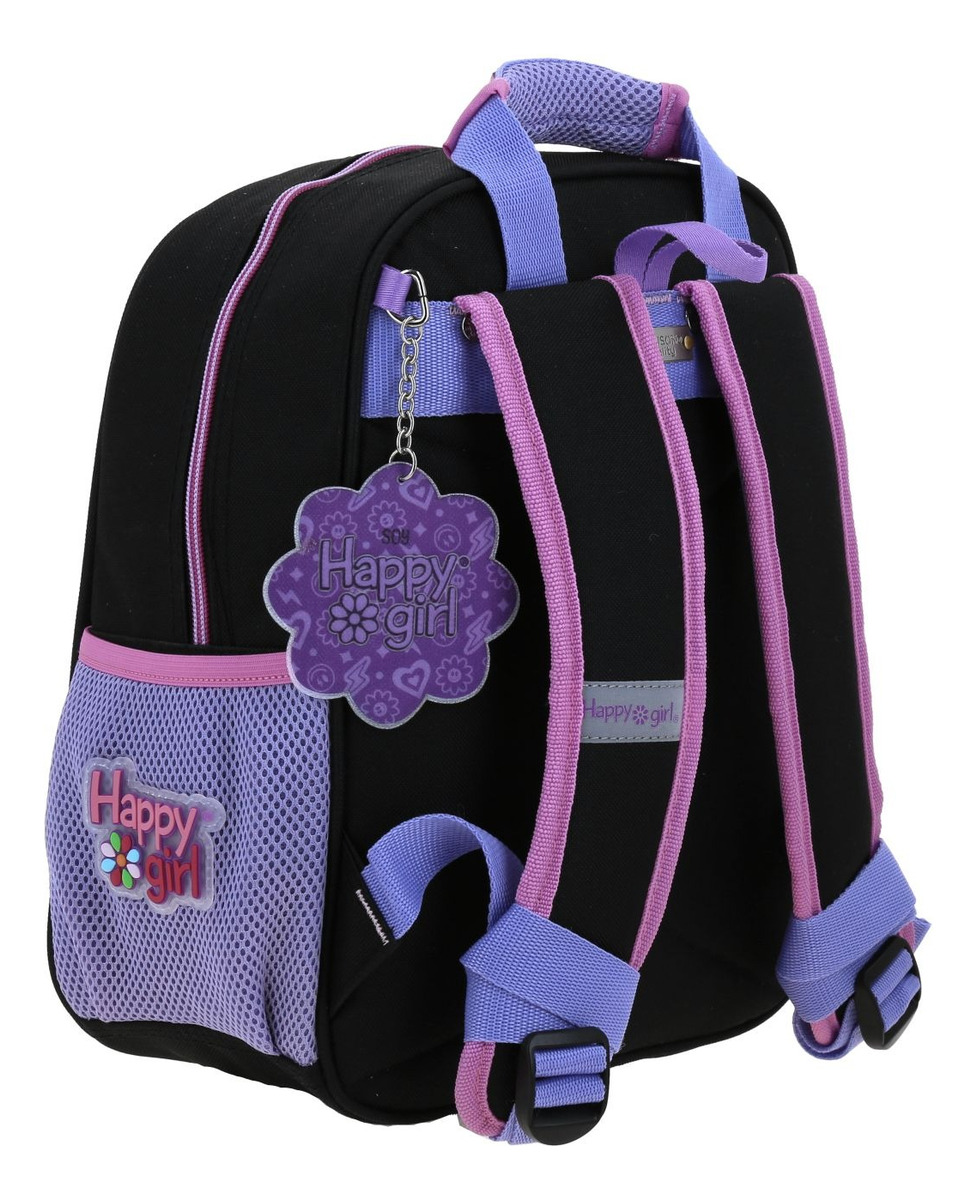 Mochila Chica Chenson Hg Happy Girl Tarlait Hg70655-3 Color Negro 3