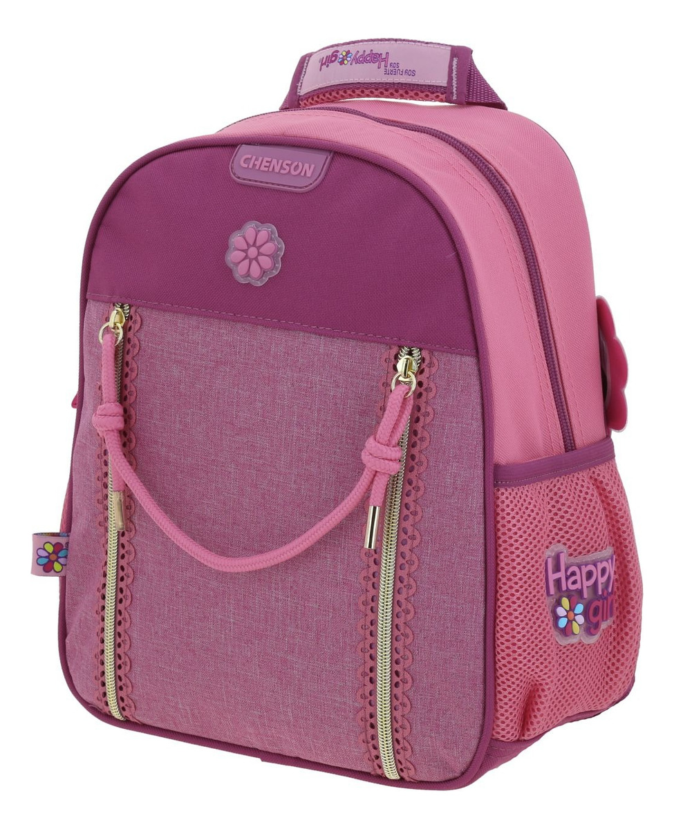 Mochila Chica Chenson Hg Happy Girl Tarlait Hg70655-p Color Rosa 2