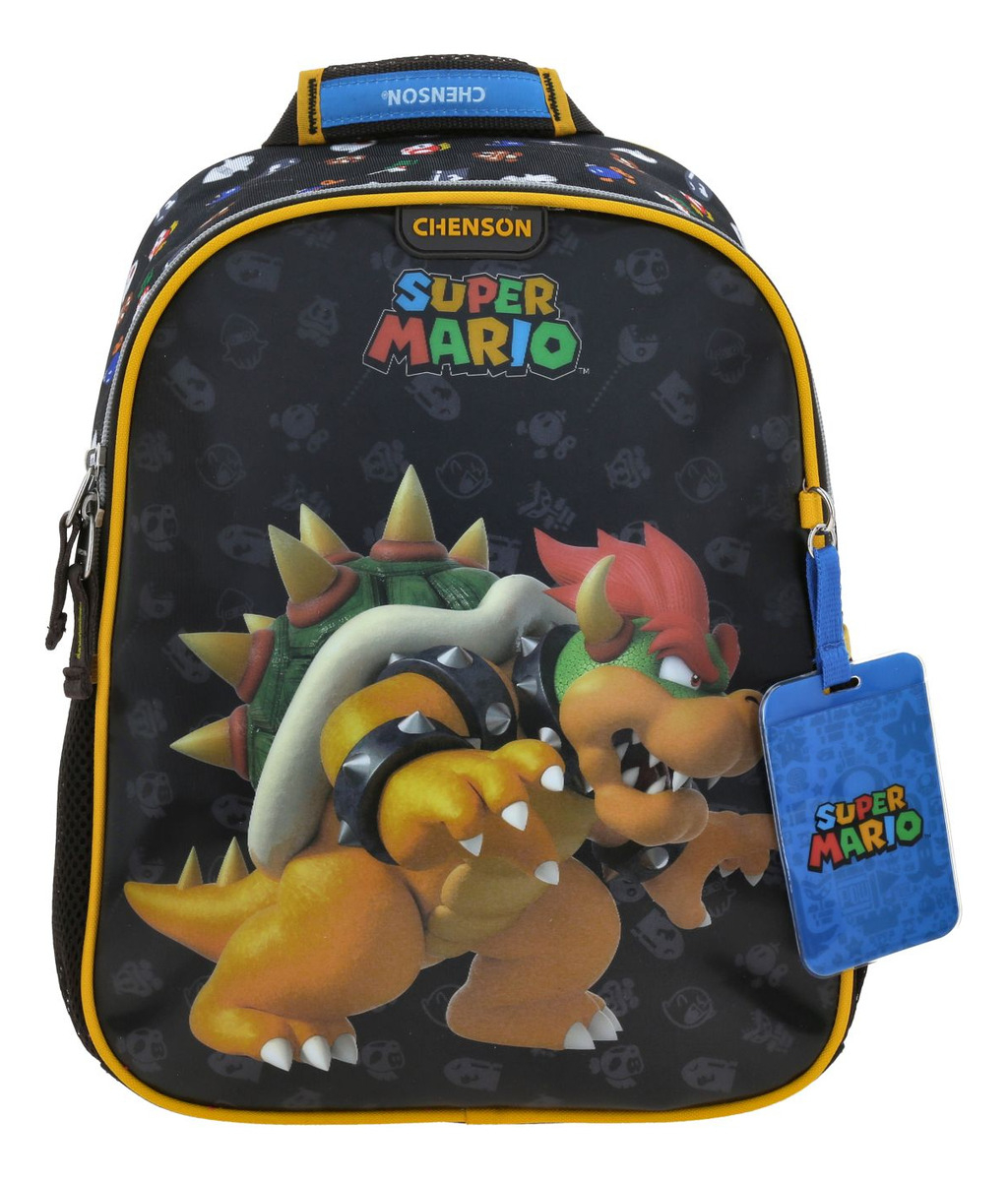 Mochila Chica Preescolar Kinder Chenson Bowser Mario Bros Woat Mb70716-3