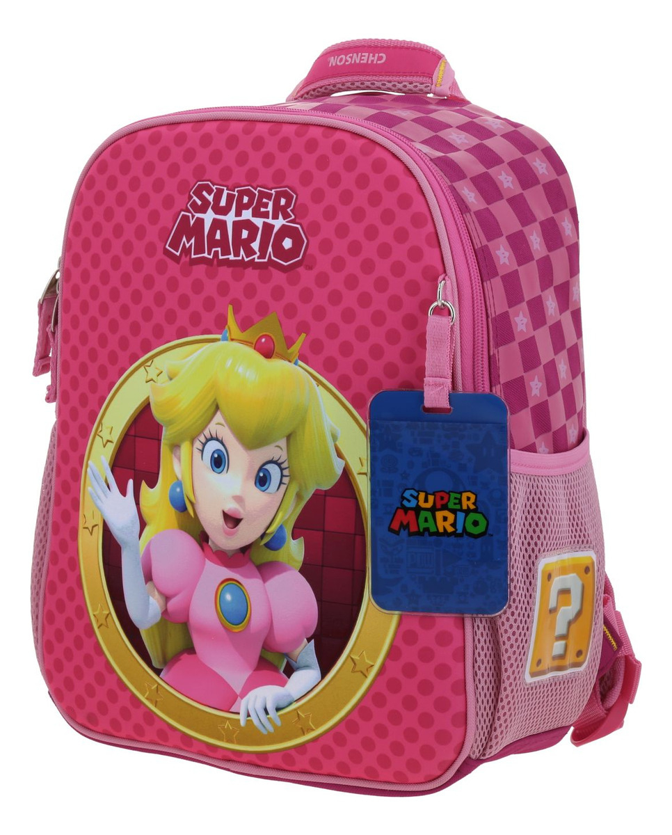 Mochila Chica Princesa Peach Chenson Escolar Kinder Barb