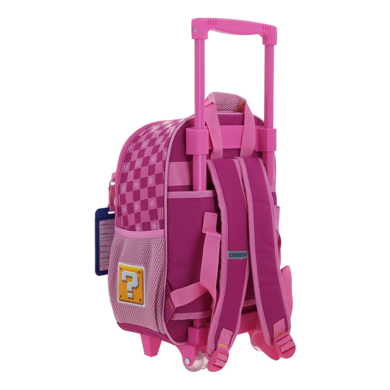 Mochila Chica Ruedas Chenson Mario Bros Peach Barb 2