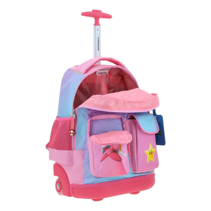Mochila Con Ruedas Chenson Mario Bros Peach Kiut 4