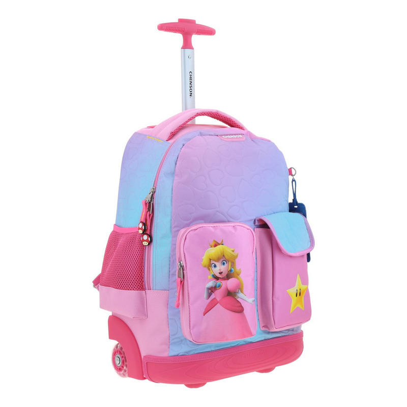 Mochila Con Ruedas Chenson Mario Bros Peach Kiut - vista 2