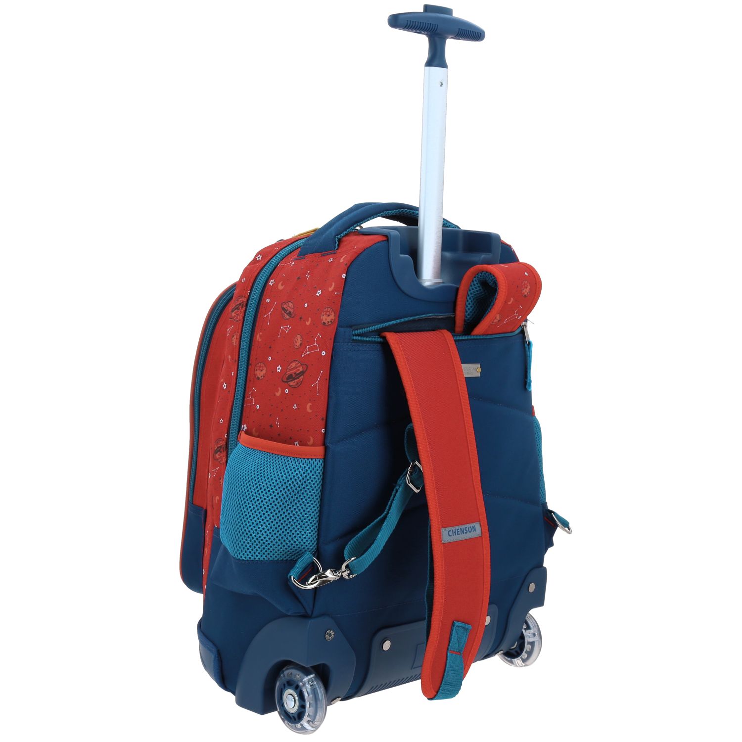 Mochila con Ruedas Chenson Original Magenta para Primaria con llantitas 3