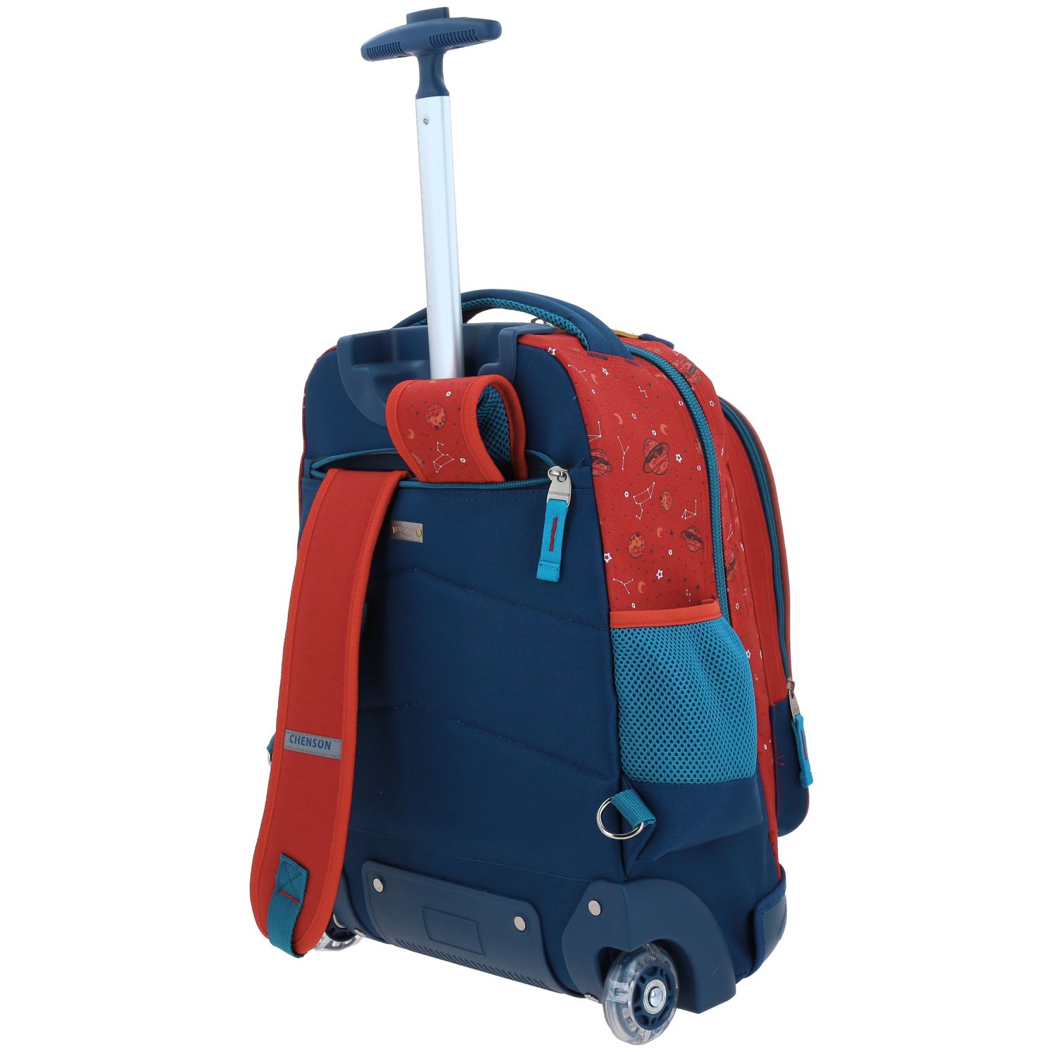 Mochila con Ruedas Chenson Original Magenta para Primaria con llantitas 5