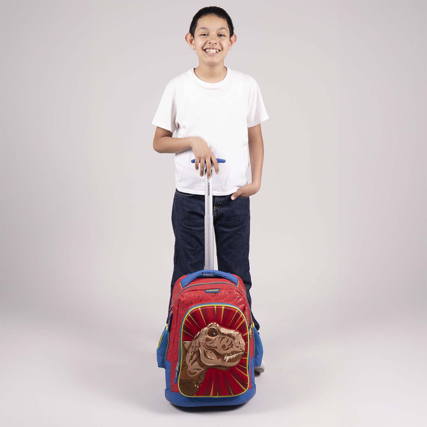 Mochila con Ruedas Chenson Original Rojo – Ideal para Primaria con Luz LED - vista 2