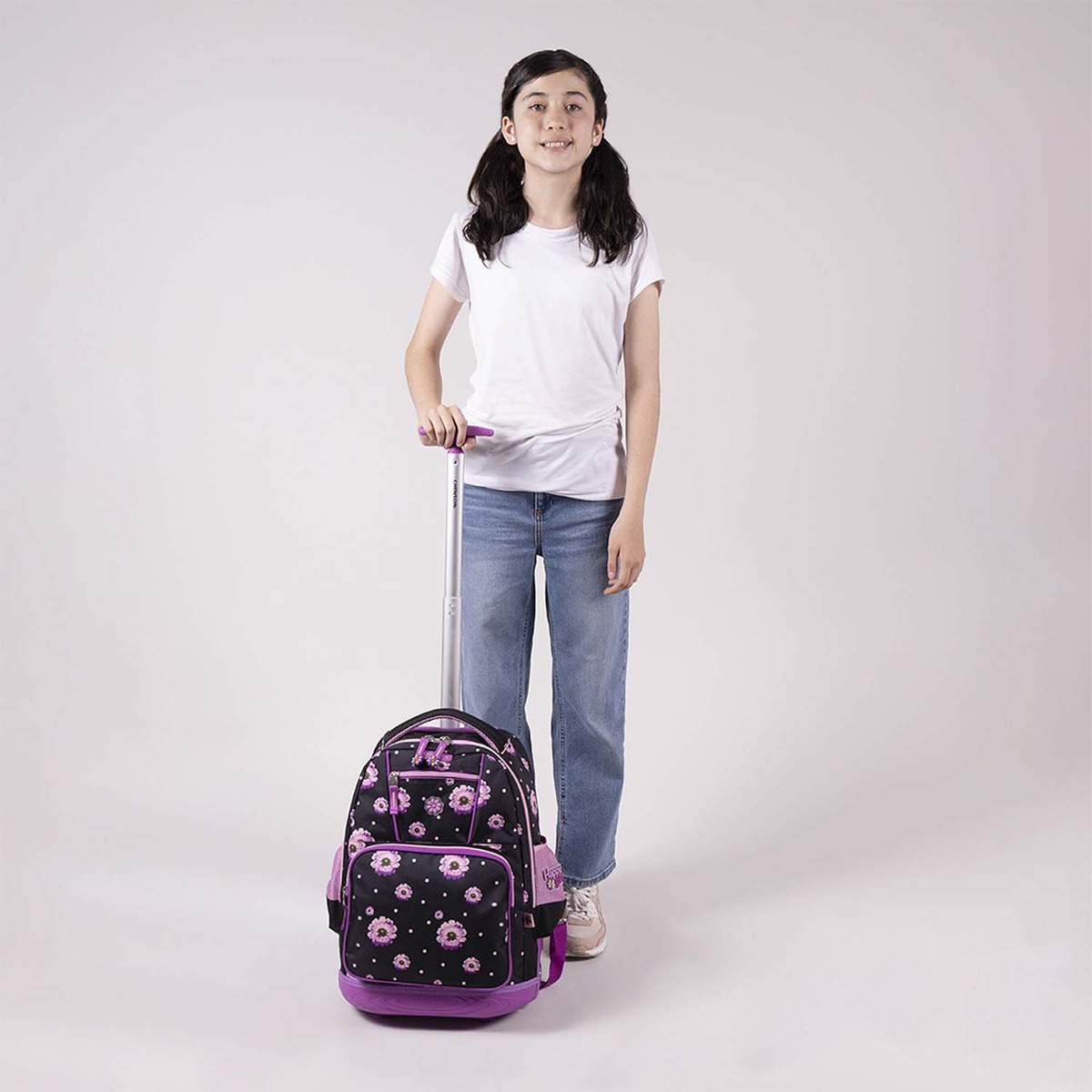 Mochila Con Ruedas Happy Girl Suji Primaria Hg66523-3 - vista 2