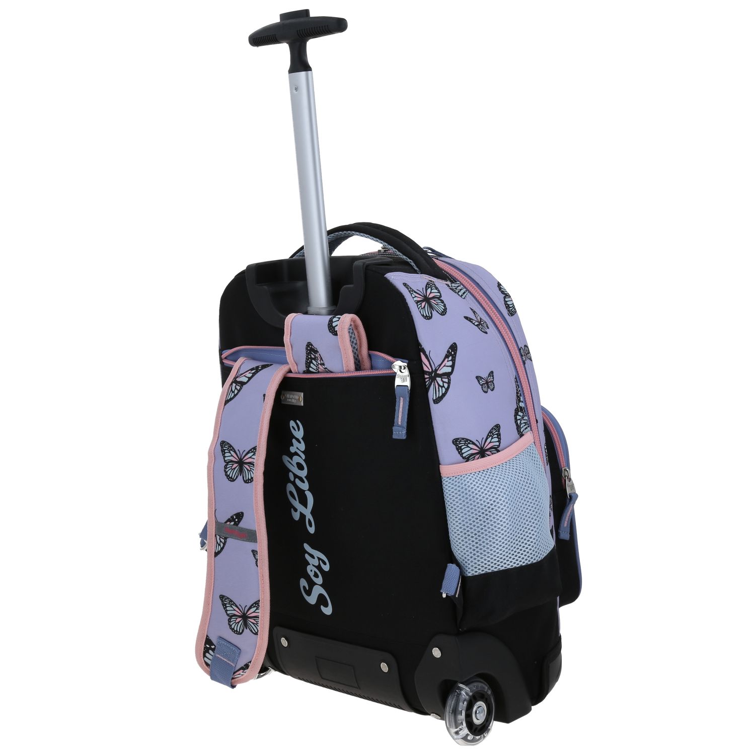 Mochila con Ruedas Happy Girl Violeta para Niña – Ideal para la Escuela 5