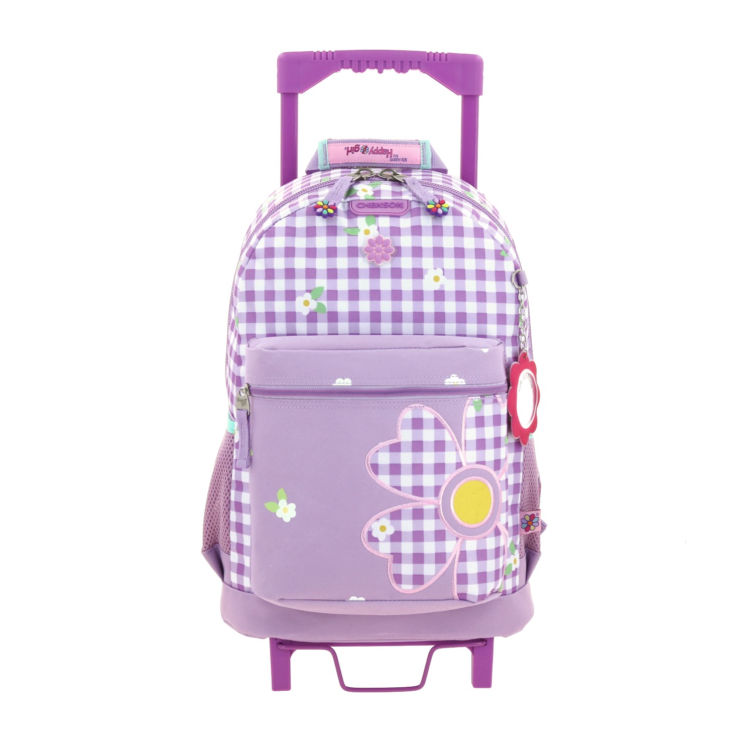 Mochila con Ruedas Happy Girl Violeta para Niña – Ideal para Primaria