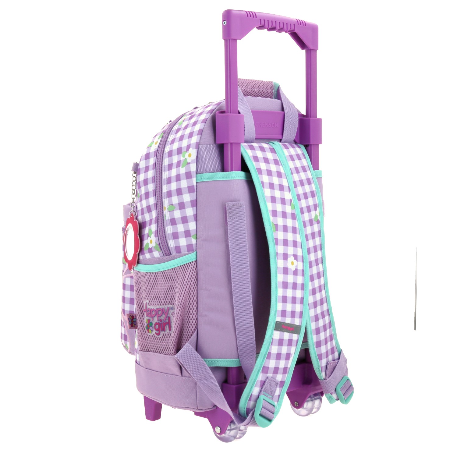 Mochila con Ruedas Happy Girl Violeta para Niña – Ideal para Primaria 3
