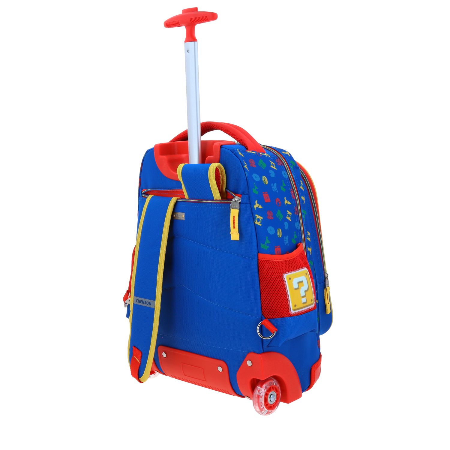 Mochila con Ruedas Mario Bros Azul para Niños – Diversión y Comodidad Escolar 5