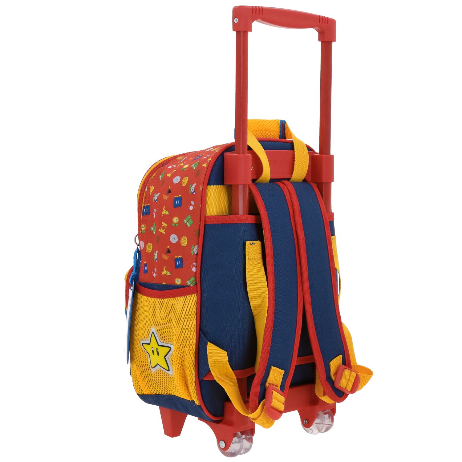 Mochila con Ruedas Mario Bros by Chenson Azul para Kinder – Diversión y Comodidad 3