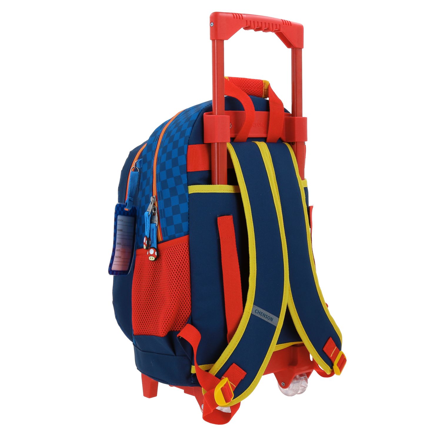 Mochila con Ruedas Mario Bros by Chenson Azul para Niño – Práctica y Divertida 3