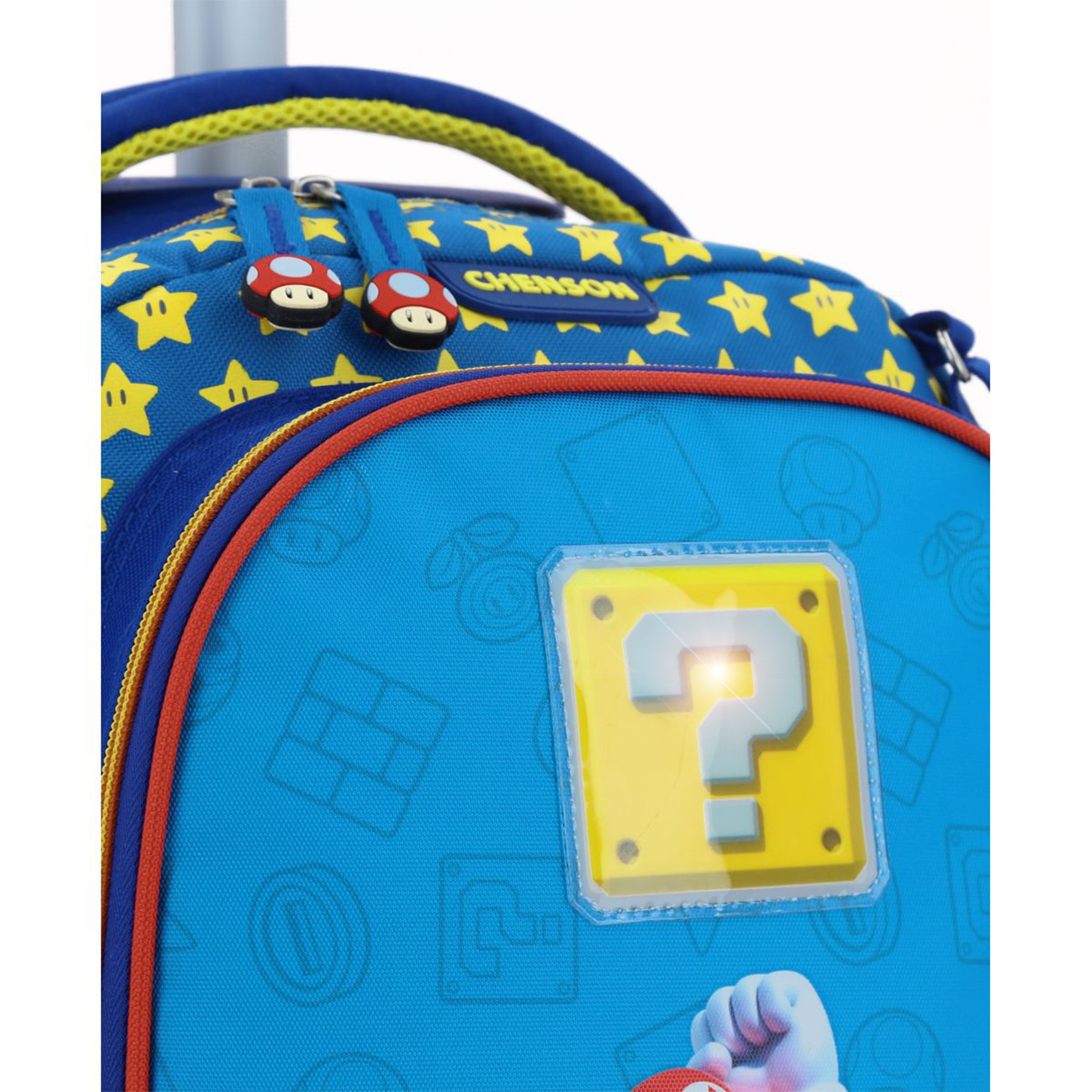 Mochila con Ruedas Mario Bros by Chenson Azul para Niños – Diversión y Comodidad - vista 2