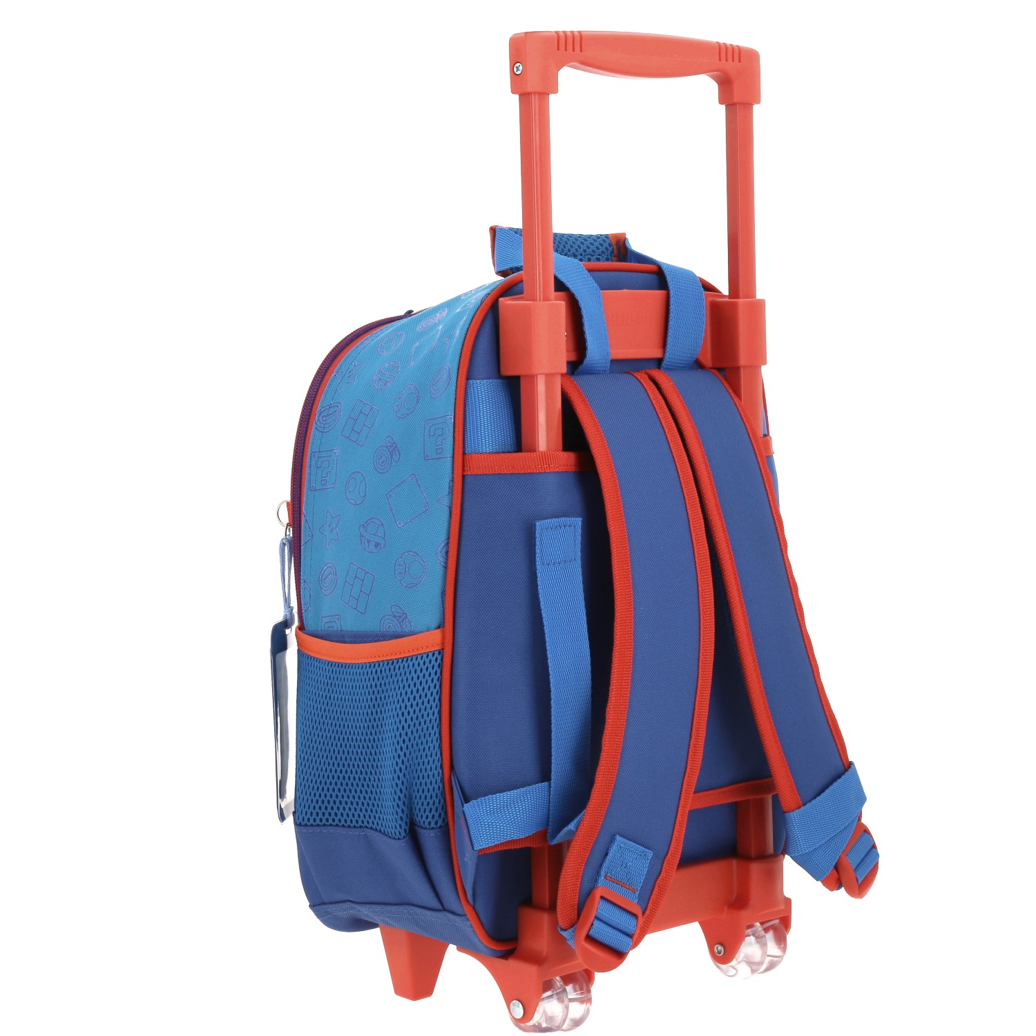 Mochila con Ruedas Mario Bros by Chenson Azul para Niños – Ideal para Primaria 3