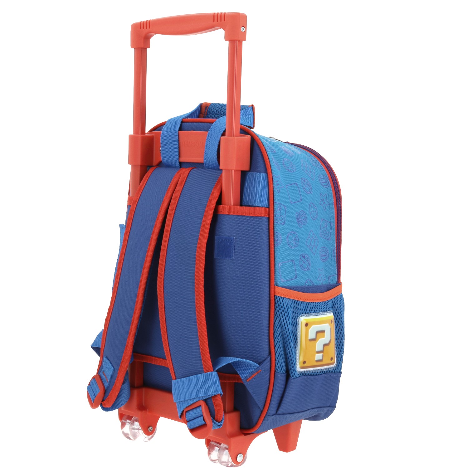 Mochila con Ruedas Mario Bros by Chenson Azul para Niños – Ideal para Primaria 5