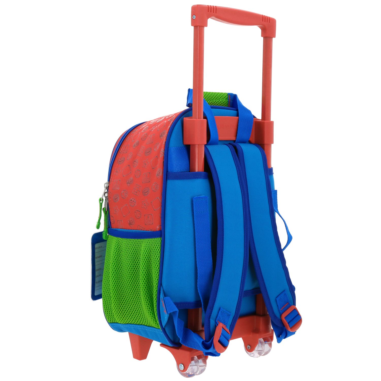 Mochila con Ruedas Mario Bros by Chenson Color Rojo para Niños en Primaria 3
