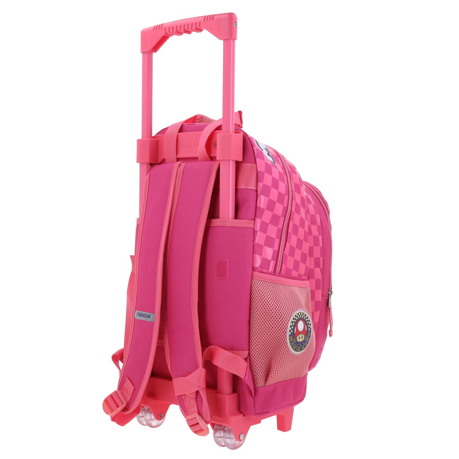 Mochila con Ruedas Mario Bros by Chenson Fucsia – Divertida y Práctica 5