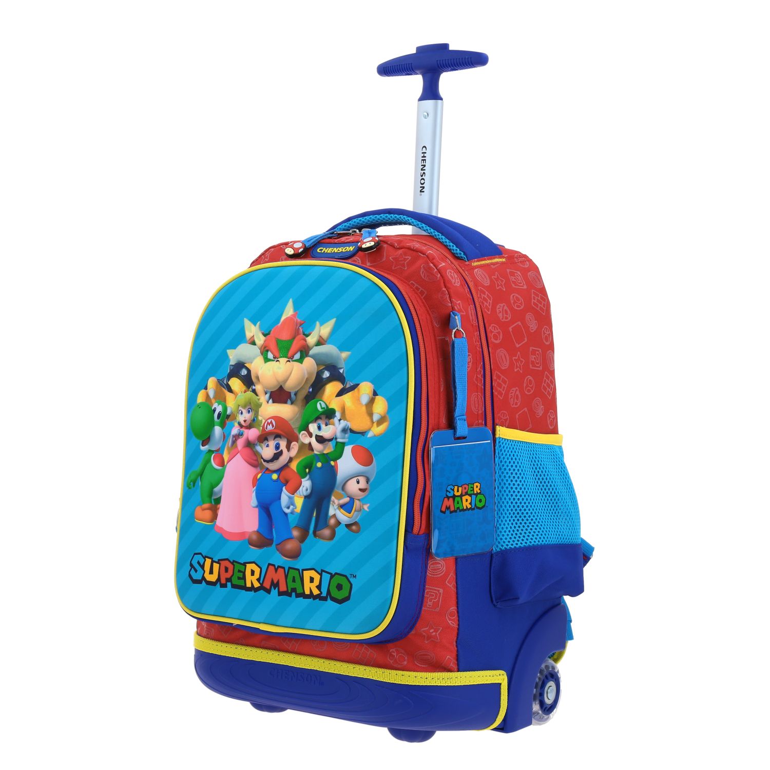 Mochila con Ruedas Mario Bros by Chenson Roja para Niños – Diversión y Comodidad 2