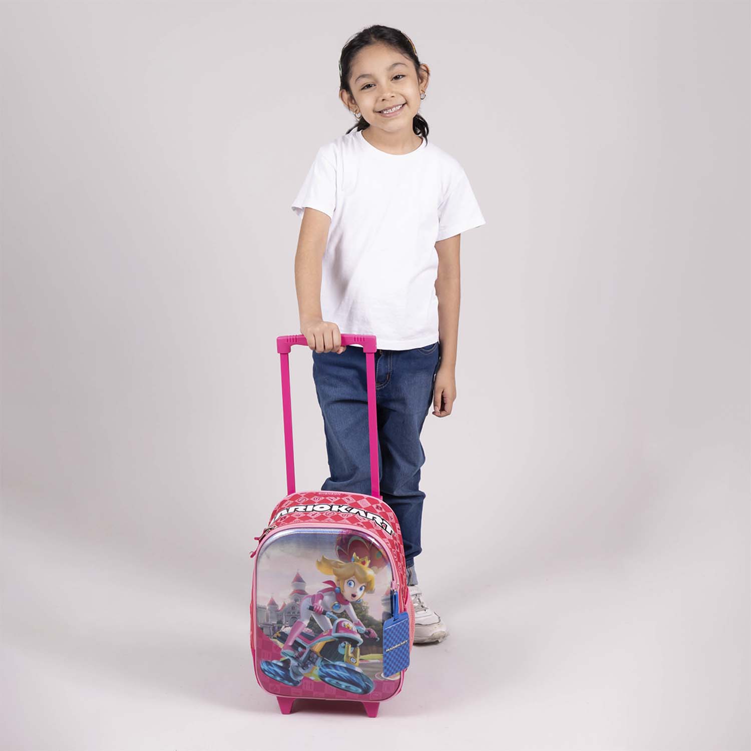 Mochila con Ruedas Mario Bros by Chenson Rosa para Niña – Práctica y Divertida - vista 2