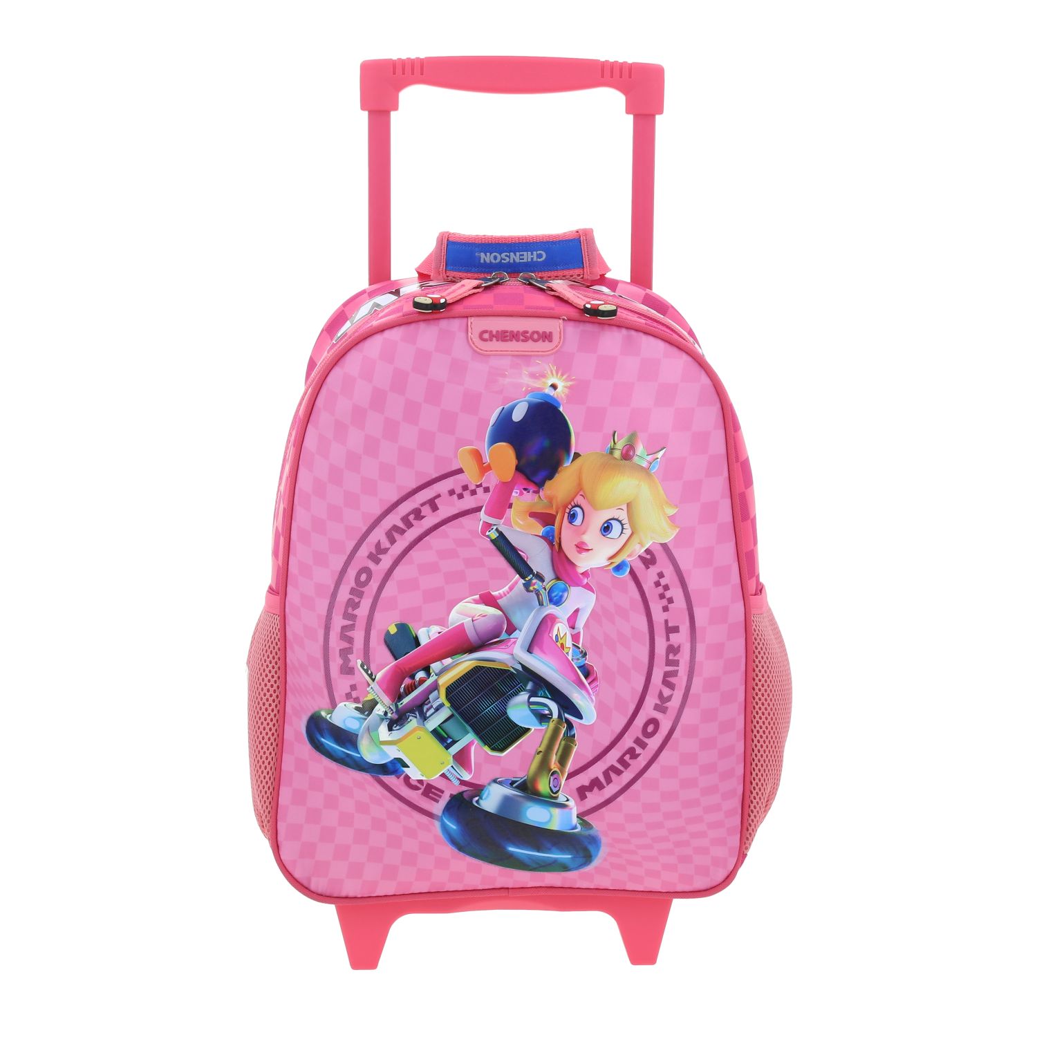 Mochila con Ruedas Mario Bros Fucsia para Niño – Práctica y Divertida