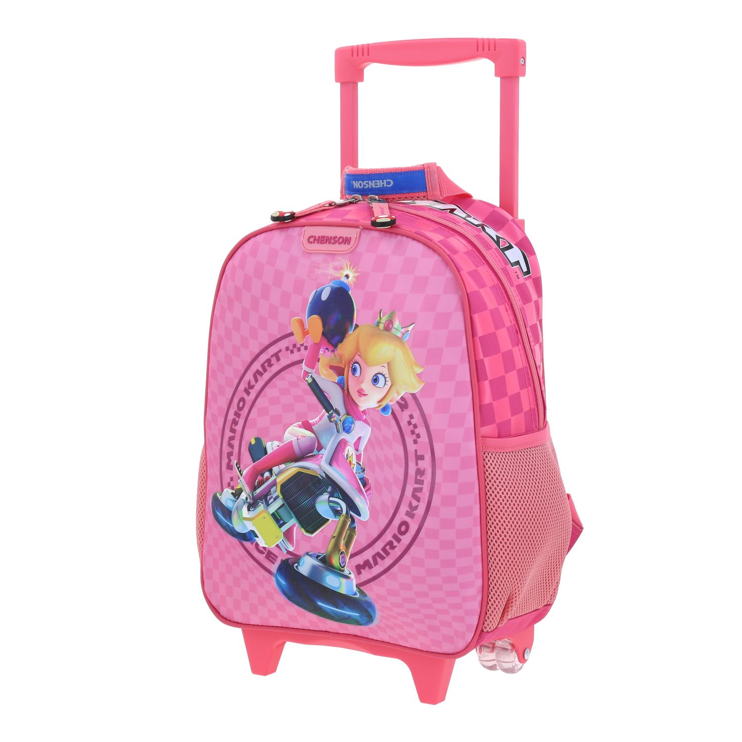 Mochila con Ruedas Mario Bros Fucsia para Niño – Práctica y Divertida 2