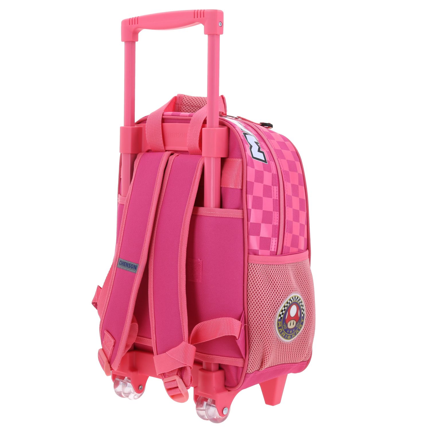 Mochila con Ruedas Mario Bros Fucsia para Niño – Práctica y Divertida 5