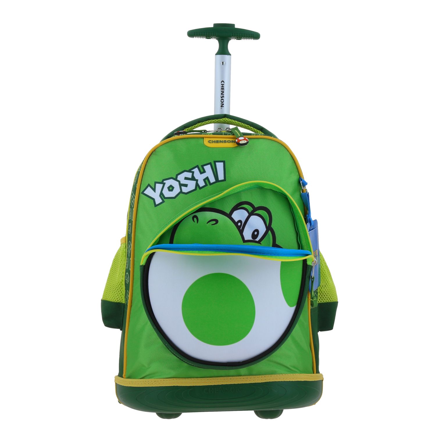 Mochila con Ruedas Mario Bros Verde para Niños – Diversión y Comodidad - vista 2
