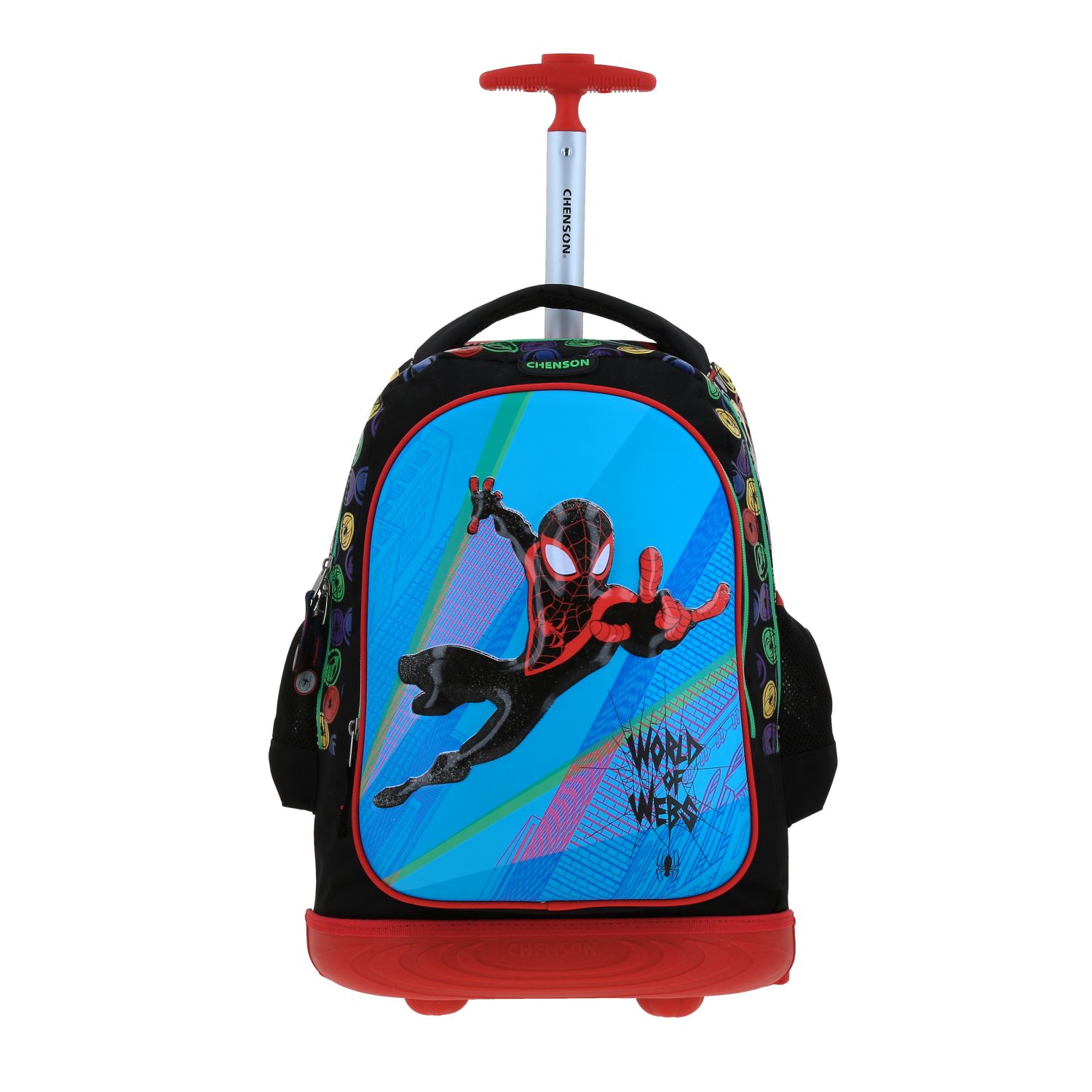 Mochila con Ruedas Miles Morales by Chenson Negro con Luces LED