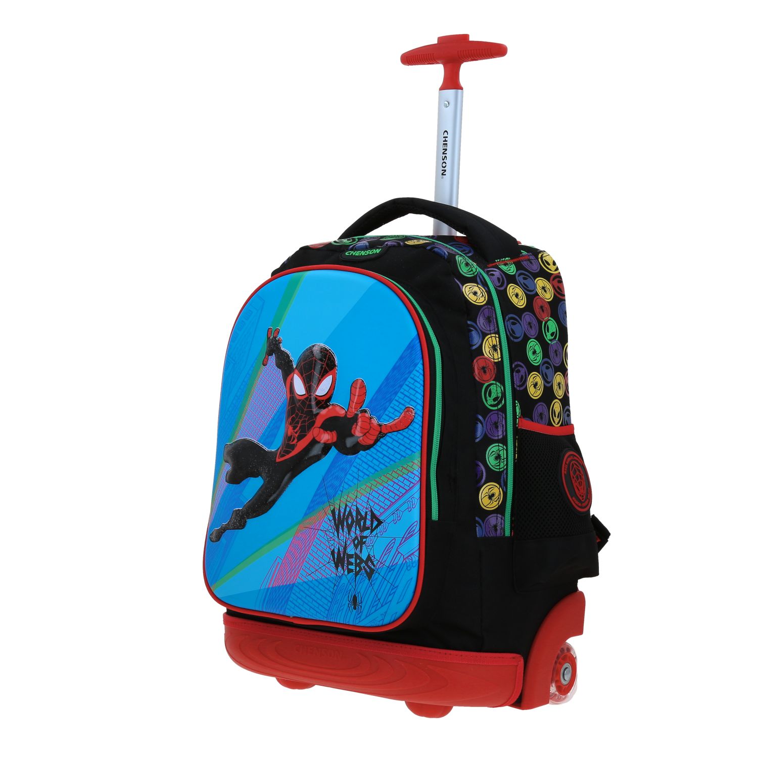 Mochila con Ruedas Miles Morales by Chenson Negro con Luces LED 2