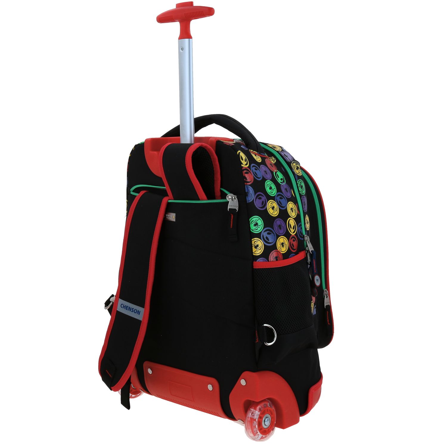 Mochila con Ruedas Miles Morales by Chenson Negro con Luces LED 5