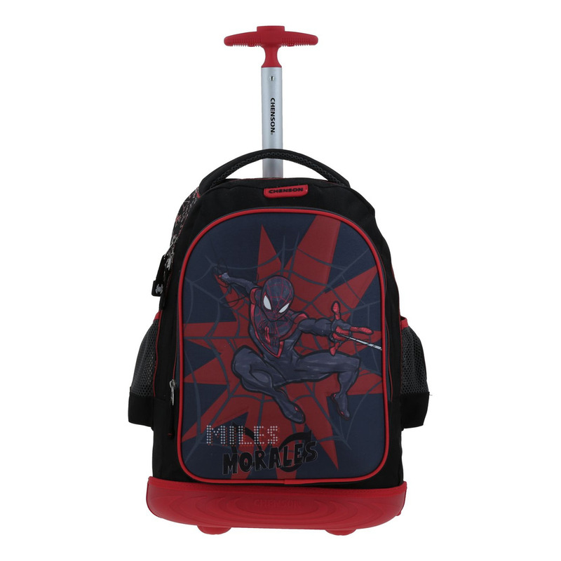 Mochila Con Ruedas Y Luces Led Chenson Miles Morales Dotte
