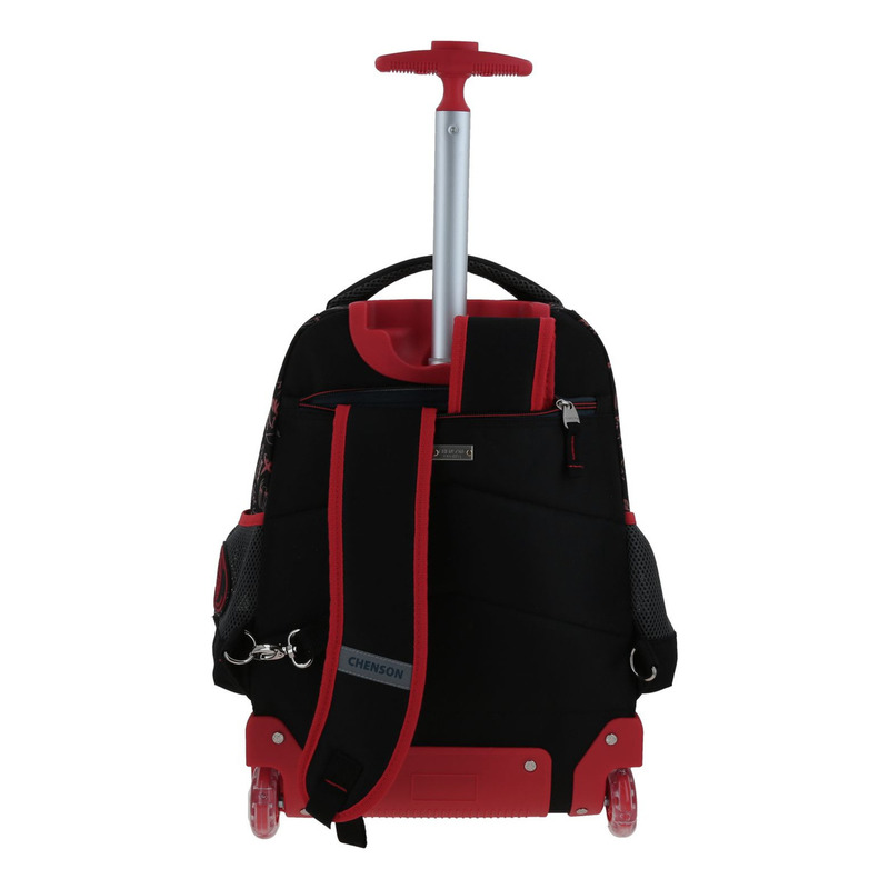 Mochila Con Ruedas Y Luces Led Chenson Miles Morales Dotte 5