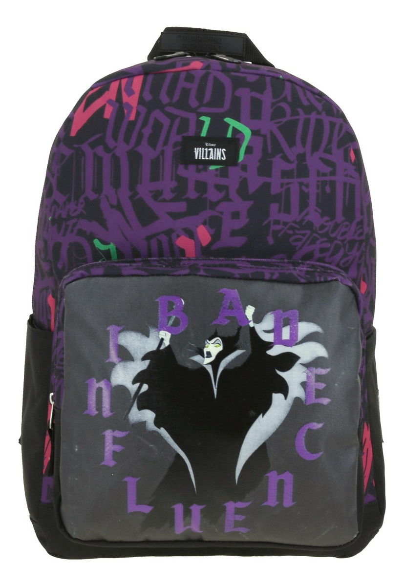Mochila Disney Villains Bad Influence Estampado Negro Primaria Vi66206-3 Diec18cho