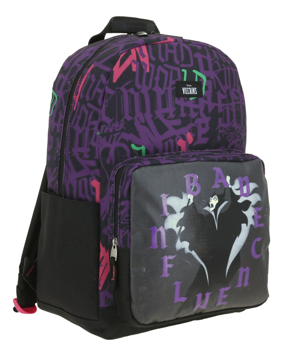 Mochila Disney Villains Bad Influence Estampado Negro Primaria Vi66206-3 Diec18cho 2