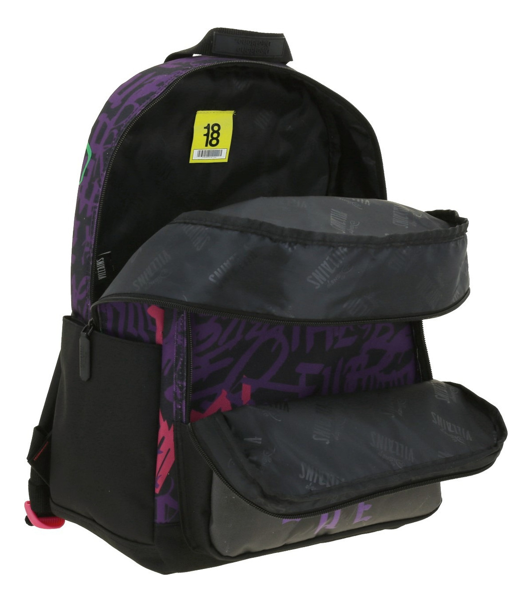 Mochila Disney Villains Bad Influence Estampado Negro Primaria Vi66206-3 Diec18cho 3