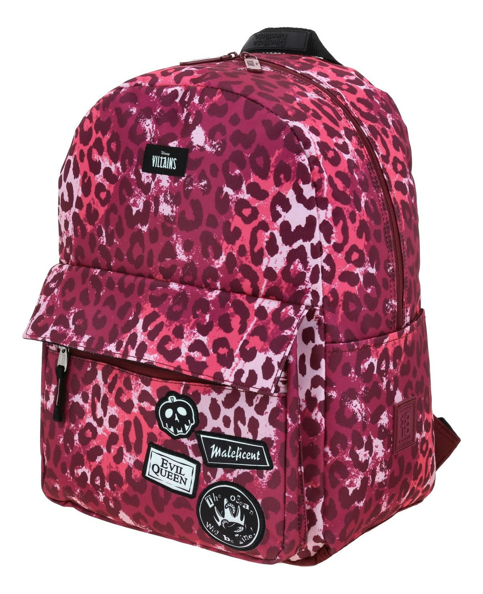 Mochila Disney Villains Evil Queen Maleficent Estampado Bordado Primaria Vi66420-m Diec18cho Color Rosa/violeta Diseño De La Tela Estampado/bordado 2