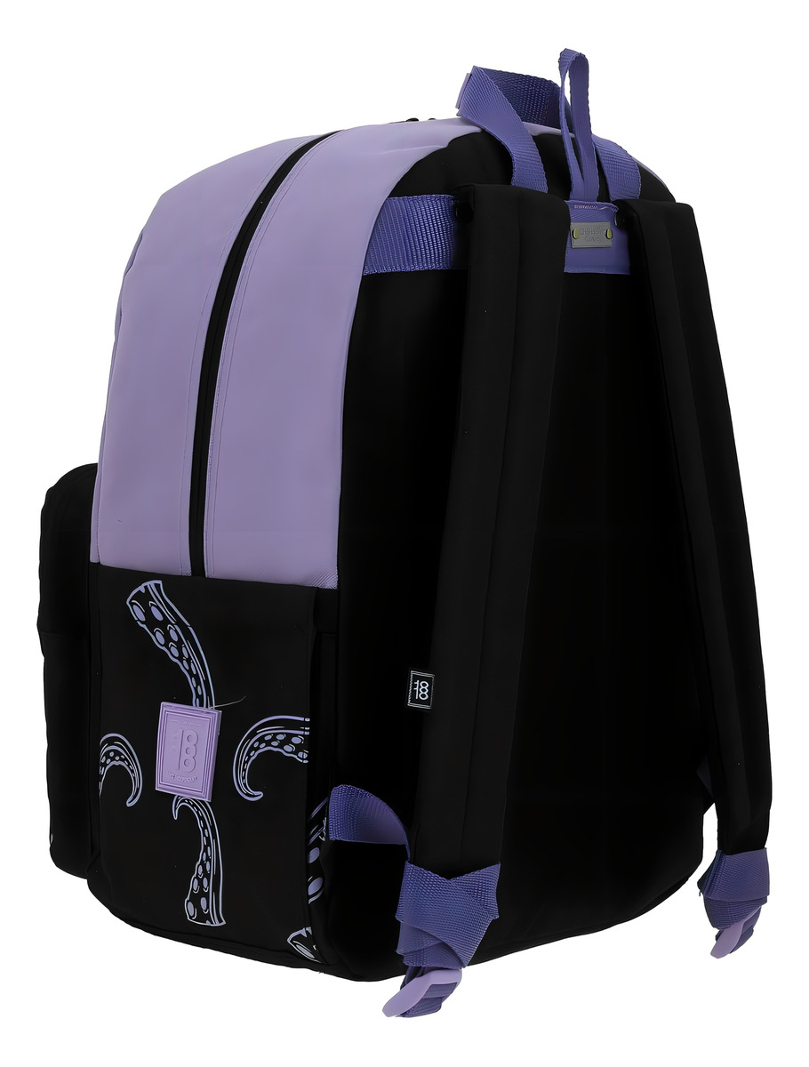 Mochila Disney Villains Ursula So Long Lover Boy Primaria Vi66423-v Diec18cho Color Violeta/negro Diseño De La Tela Estampado 5