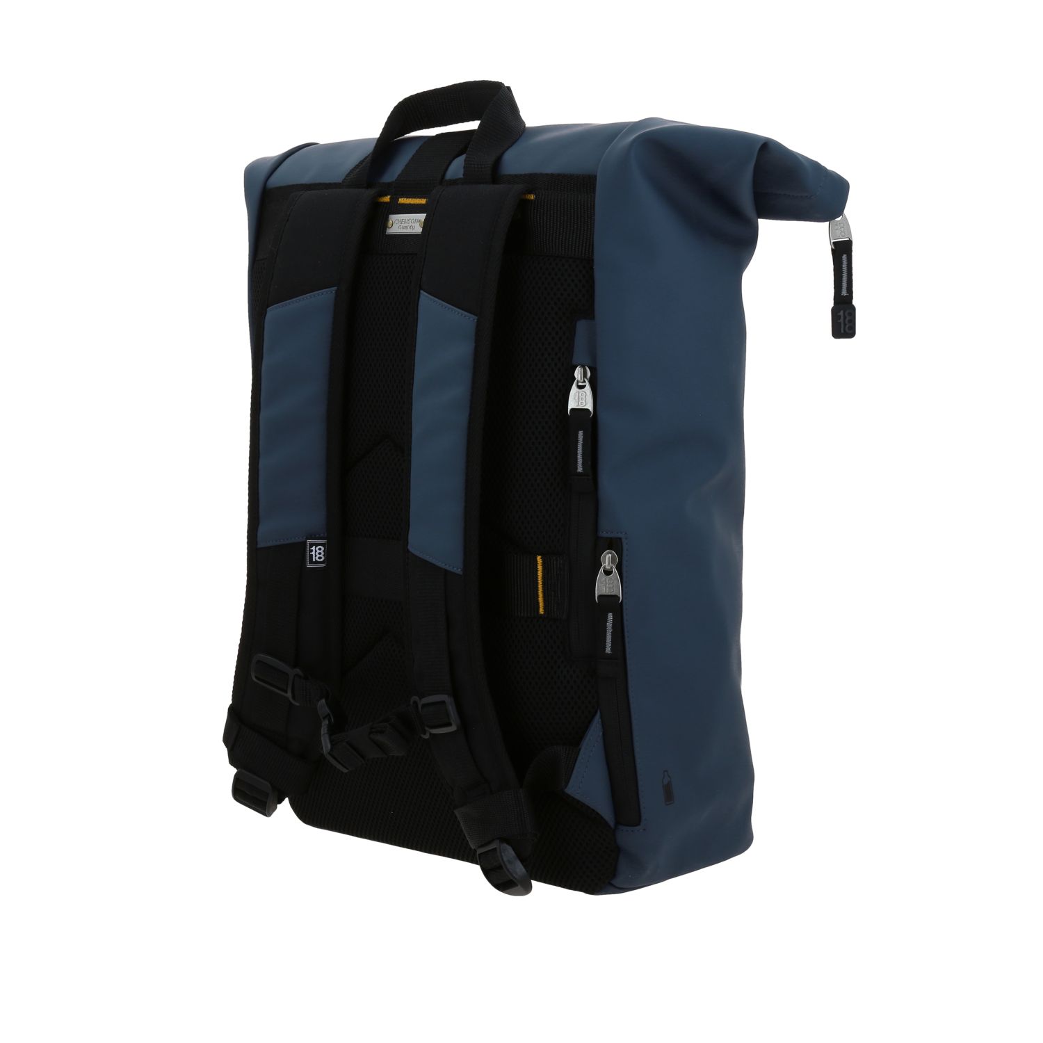 Mochila escolar 1818 by Chenson azul con compartimentos y soporte para maleta 5