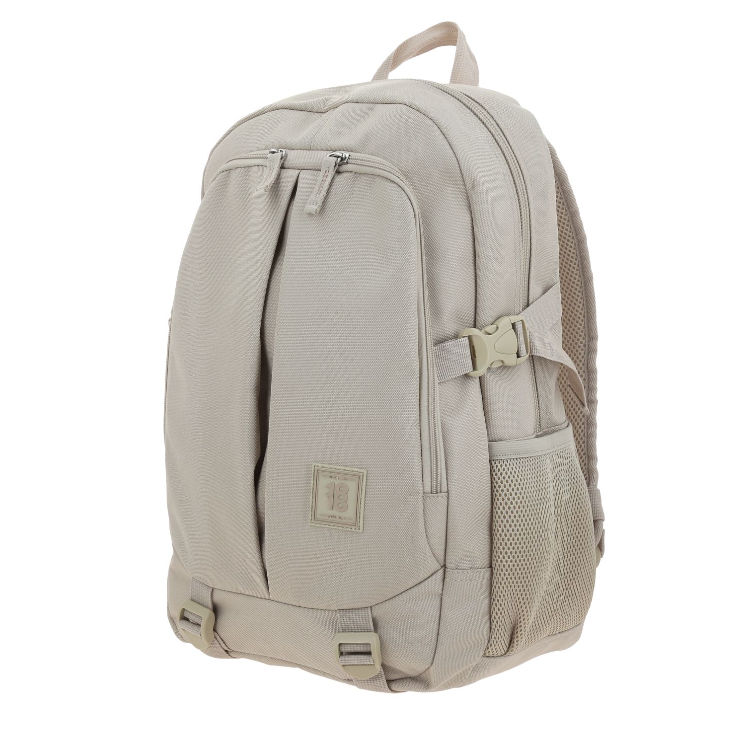 Mochila escolar 1818 by Chenson Beige con amplio compartimento 2