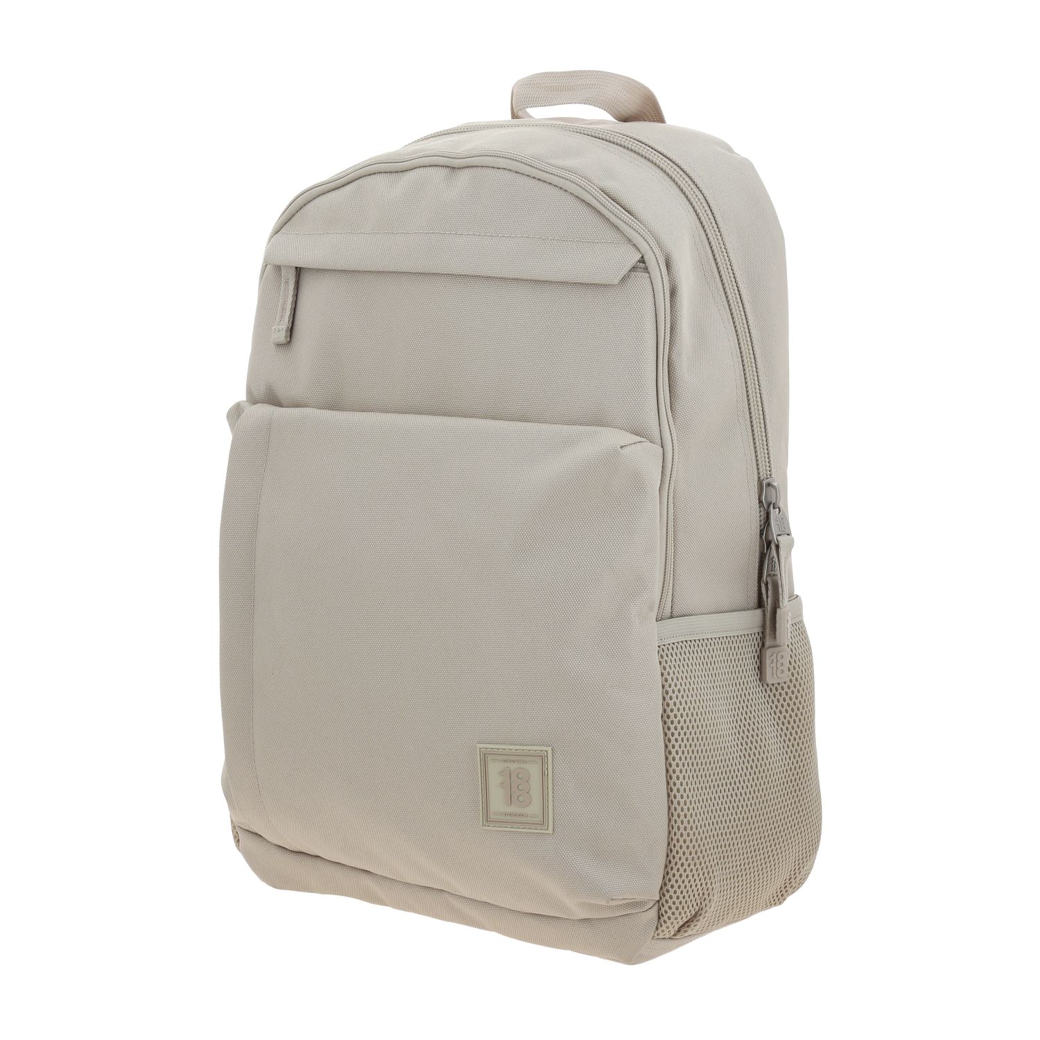 Mochila escolar 1818 by Chenson beige para jóvenes con amplio compartimento 2