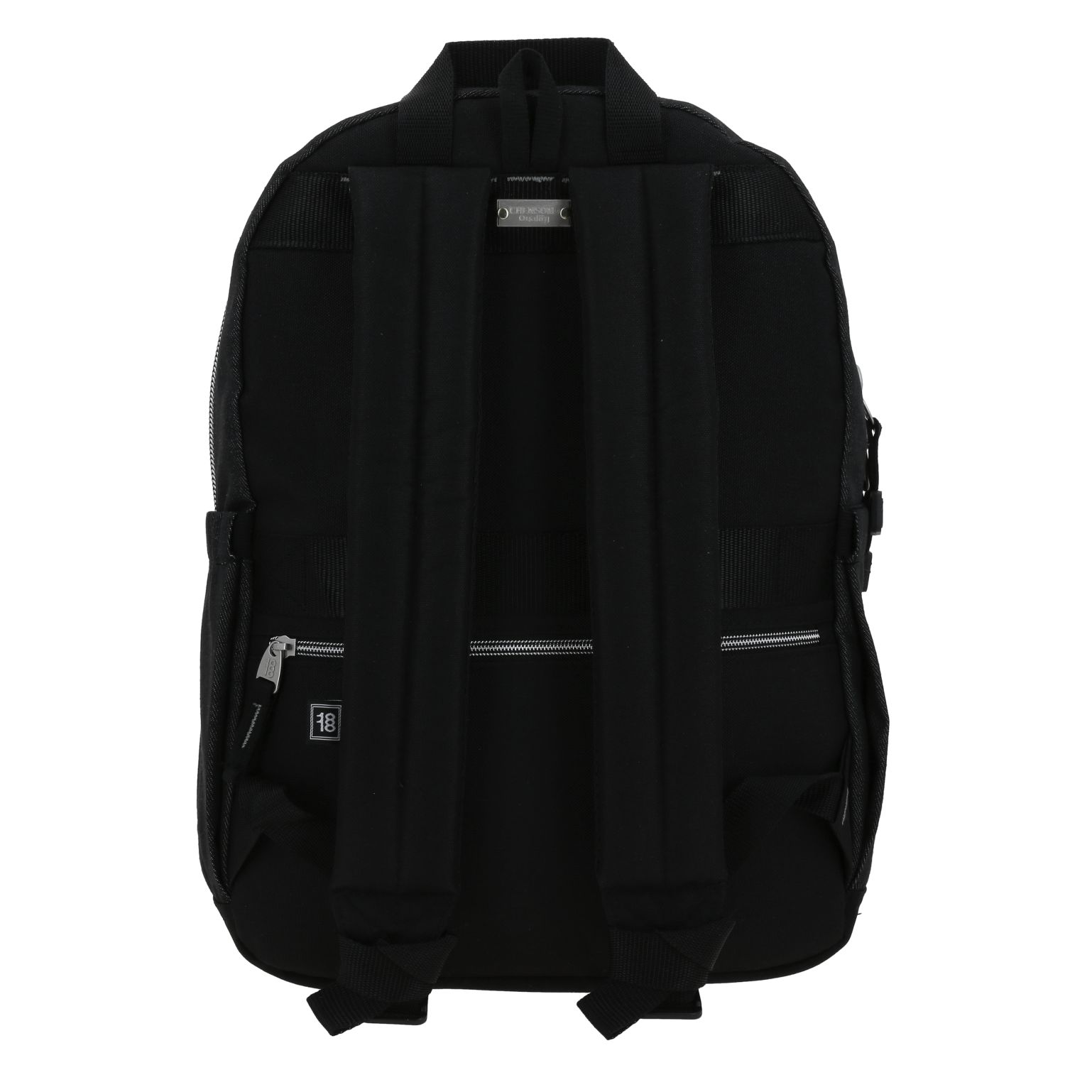 Mochila escolar 1818 by Chenson negra con doble bolsillo frontal y amplia capacidad 4