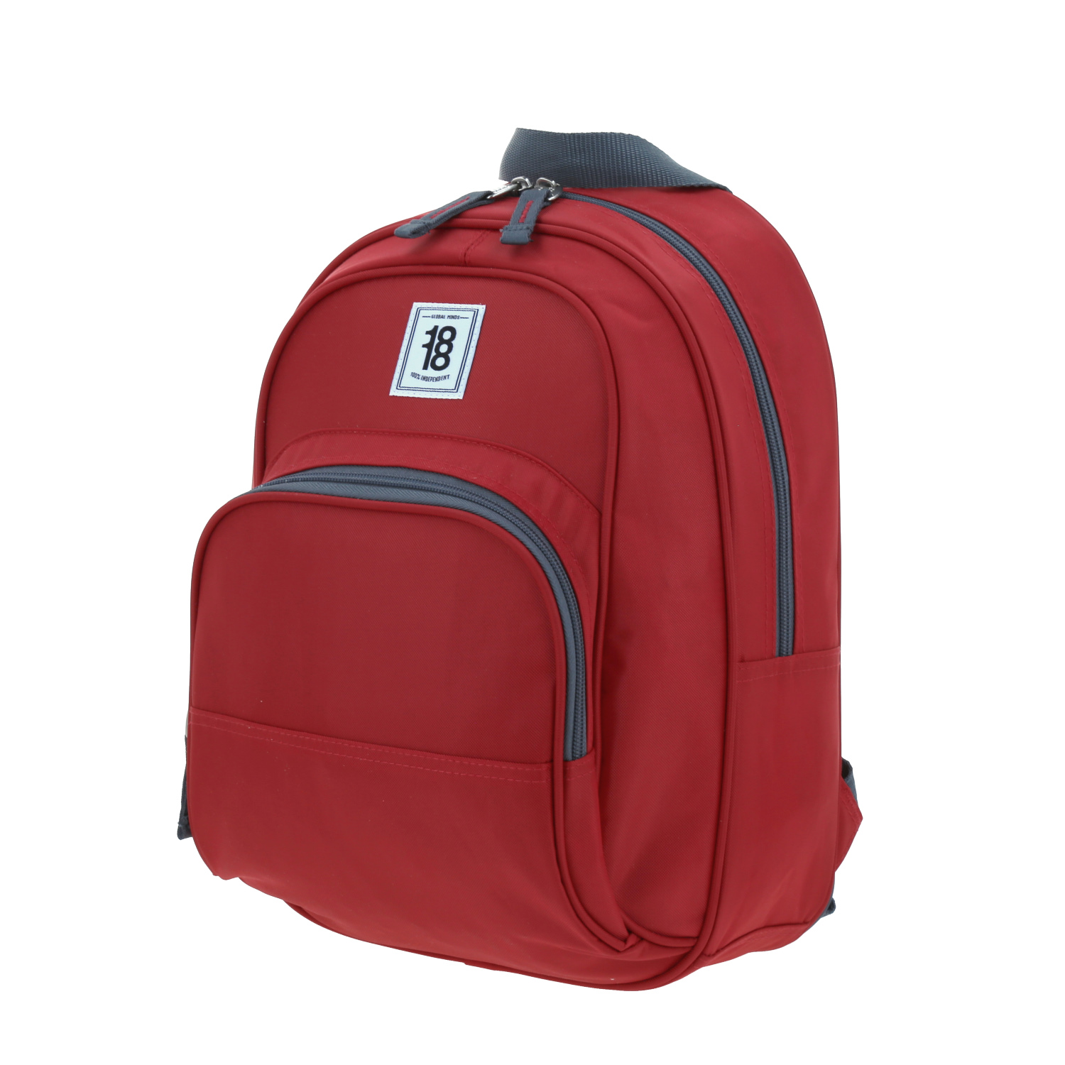 Mochila escolar 1818 by Chenson roja para jóvenes con amplio compartimento 2