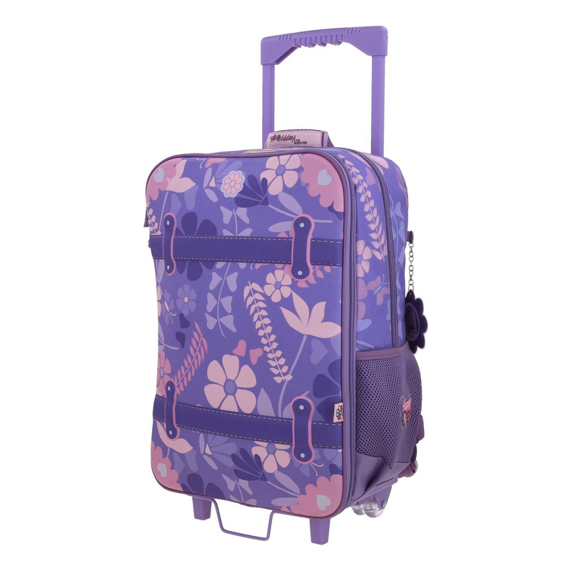 Mochila Escolar A Ruedas Chenson Happy Girl Bagster Hg70732-u Color Violeta 2