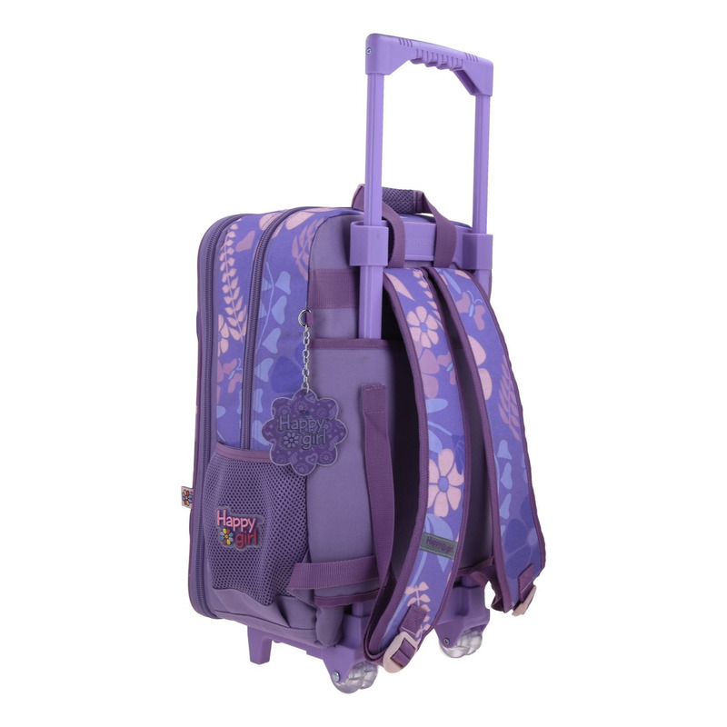 Mochila Escolar A Ruedas Chenson Happy Girl Bagster Hg70732-u Color Violeta 3
