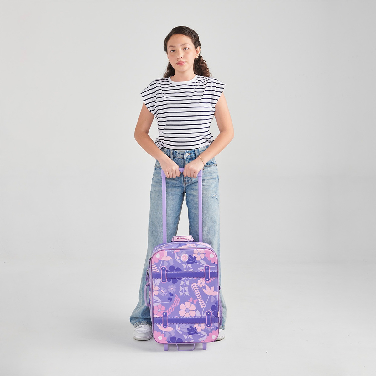 Mochila Escolar A Ruedas Chenson Happy Girl Bagster Hg70732-u Color Violeta - vista 2