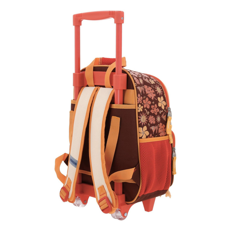 Mochila Escolar A Ruedas Chenson Princesas Tefiti Pr70663-e Naranja Niñas 4