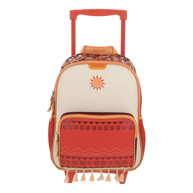 Mochila Escolar A Ruedas Chenson Princesas Tefiti Pr70664-e Naranja Niñas