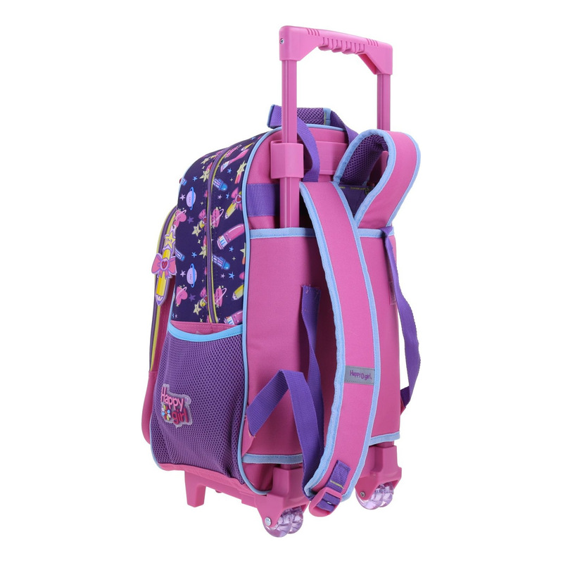 Mochila Escolar A Ruedas Chenson Vania Bachur Pacia Color Rosa Vb70516-p 2